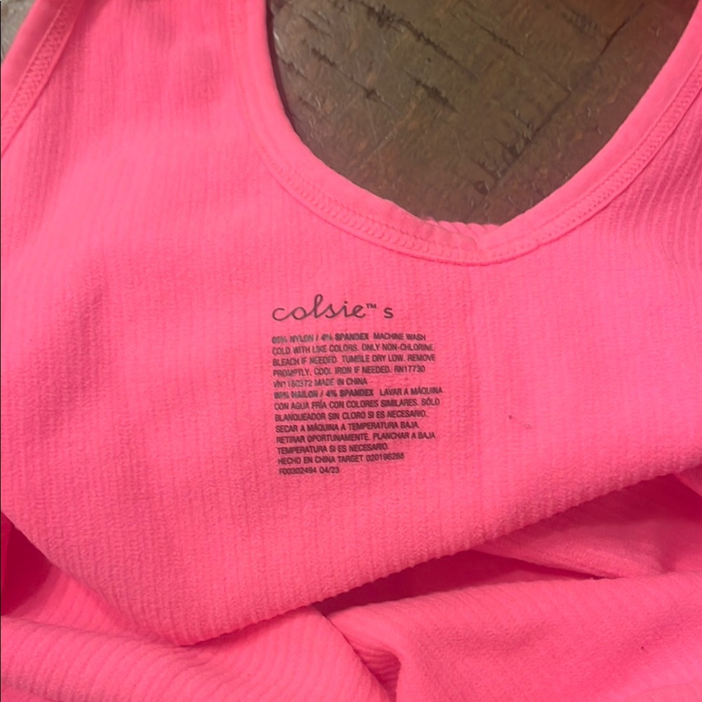 Pink Ribbed Shorts Set - Picture 4 of 5
